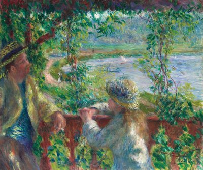 W pobliżu jeziora autorstwa Pierre Auguste Renoir