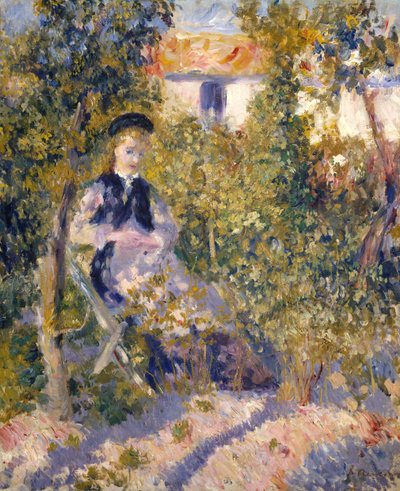 Nini w ogrodzie Nini Lopez, 1876. autorstwa Pierre Auguste Renoir