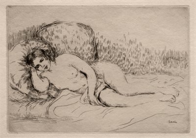 Naga kobieta leżąca autorstwa Pierre Auguste Renoir