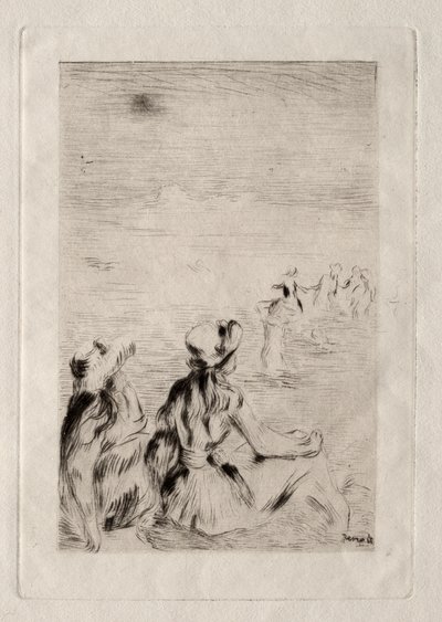 Na plaży w Berneval autorstwa Pierre Auguste Renoir