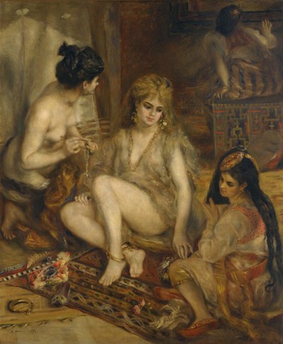 Parisiennes w algierskim stroju Harem, 1872 autorstwa Pierre Auguste Renoir