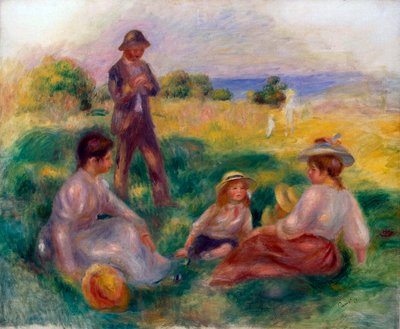 Partia na wsi w Berneval, 1898. autorstwa Pierre Auguste Renoir