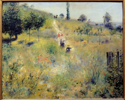 Ścieżka wznosząca się w wysokich ziołach Obraz Pierre Auguste Renoir (1841-1919) 1875 Nd. 0,6x0,74 m Paryż, musee d