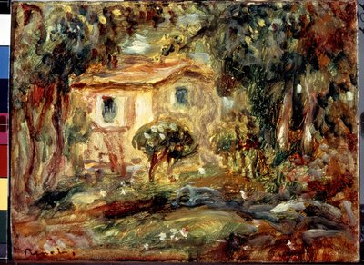 Wieś. Le Canet. Obraz Pierre Auguste Renoir (Pierre-Auguste Renoir autorstwa Pierre Auguste Renoir