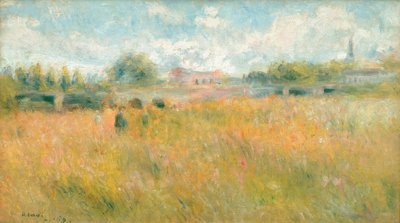 Krajobraz wzdłuż Sekwany w Rueil autorstwa Pierre Auguste Renoir