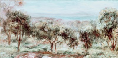 Krajobraz, drzewa oliwne autorstwa Pierre Auguste Renoir