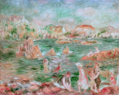 Plaża Guernsey autorstwa Pierre-Auguste Renoir