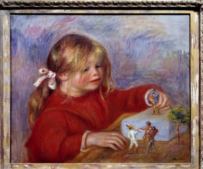 Portret grającego dziecka Claude
