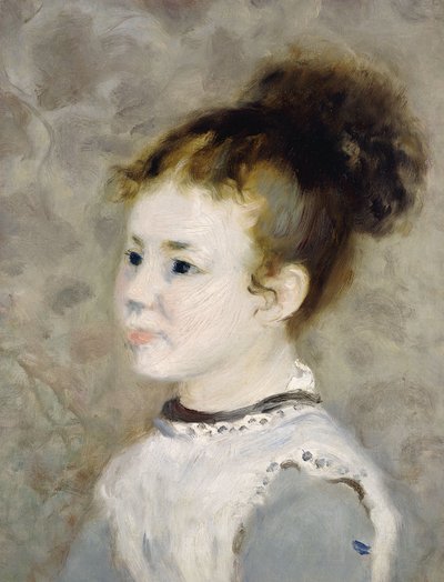 Portret Jeanne Sisley, 1875 autorstwa Pierre Auguste Renoir