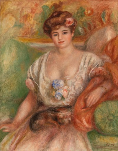 Portret Misi Sert (młoda kobieta z gryfem) autorstwa Pierre Auguste Renoir