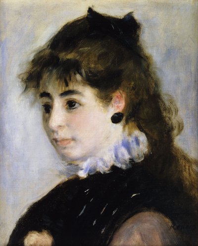 Portret panny Henriette Henriot; Portret pani Henriot, 1874 autorstwa Pierre Auguste Renoir