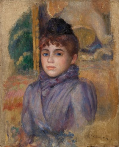 Portret młodej kobiety autorstwa Pierre Auguste Renoir