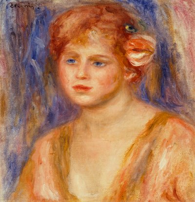 Portret młodej dziewczyny autorstwa Pierre Auguste Renoir