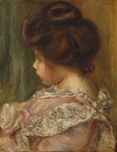 Portret młodej dziewczyny autorstwa Pierre Auguste Renoir