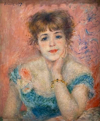 Portret aktorki Jeanne Samary autorstwa Pierre Auguste Renoir