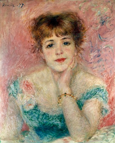Portret aktorki Jeanne Samary, 1877. autorstwa Pierre Auguste Renoir