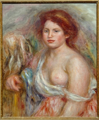 Portret modelki w popiersiu Obraz Pierre Auguste Renoir autorstwa Pierre Auguste Renoir