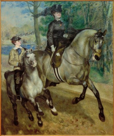 Jeździec konny w Bois de Boulogne autorstwa Pierre Auguste Renoir