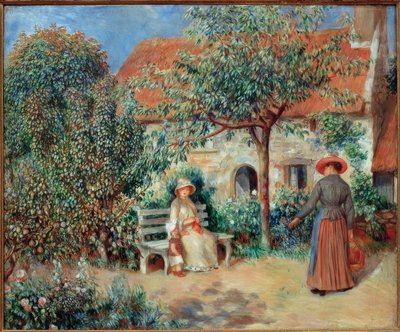 Scena ogrodowa w Bretanii autorstwa Pierre Auguste Renoir