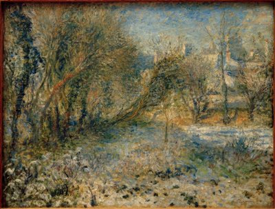 Śnieżny krajobraz autorstwa Pierre Auguste Renoir