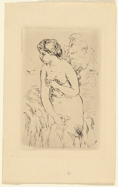 Kąpiący się na stojąco autorstwa Pierre Auguste Renoir