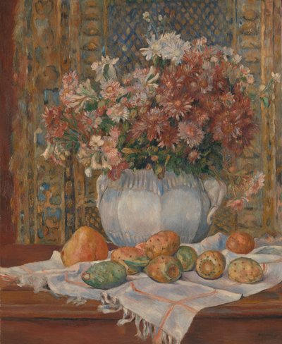 Martwa natura z kwiatami i opuncjami, ca. 1885. autorstwa Pierre Auguste Renoir