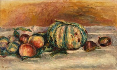 Martwa natura z melonem (Nature morte au melon) autorstwa Pierre Auguste Renoir