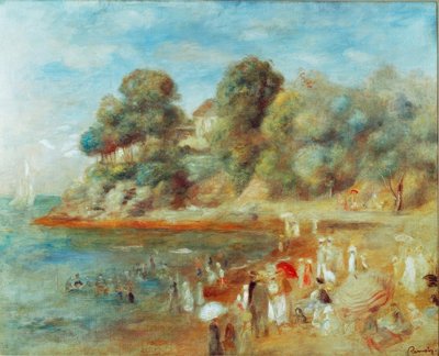 Plaża w pobliżu Pornic autorstwa Pierre Auguste Renoir