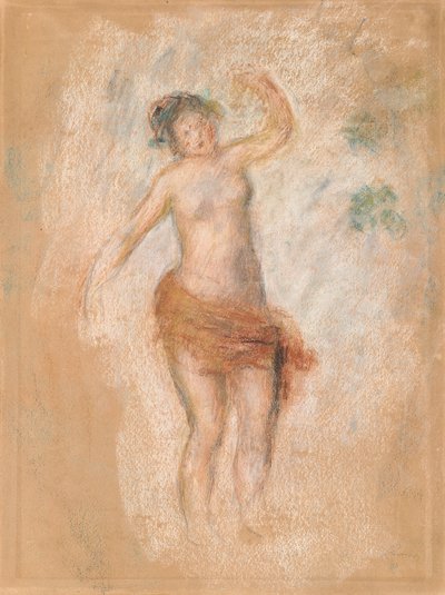 Studium tańczącej Fauny dla Króla Edypa 1900 autorstwa Pierre Auguste Renoir