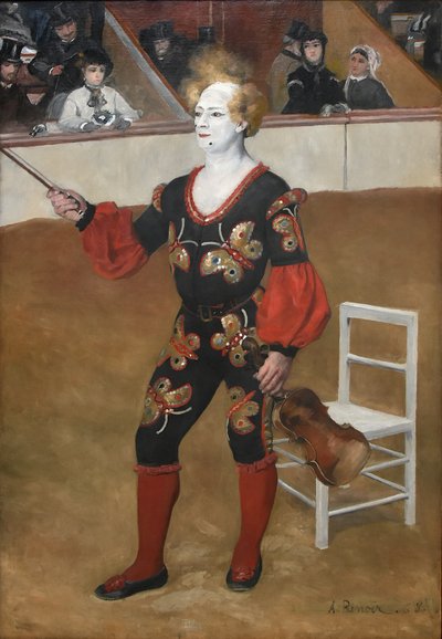 Klaun autorstwa Pierre Auguste Renoir
