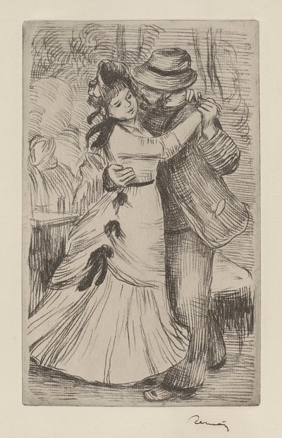 Taniec wiejski autorstwa Pierre Auguste Renoir
