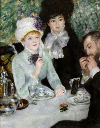 Koniec lunchu, 1879 autorstwa Pierre Auguste Renoir