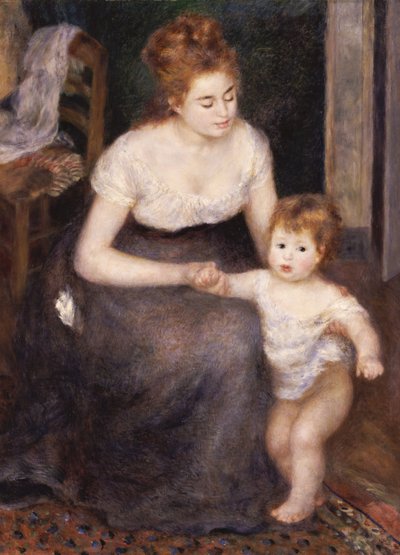 Pierwszy krok, 1876 autorstwa Pierre Auguste Renoir