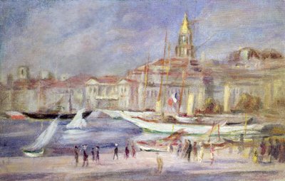 Stary Port w Marsylii, ok. 1912 autorstwa Pierre Auguste Renoir