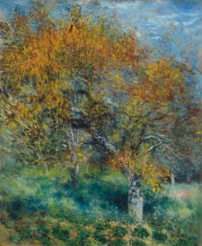 Grusza; Stanie na rękach, ok.1870 autorstwa Pierre Auguste Renoir