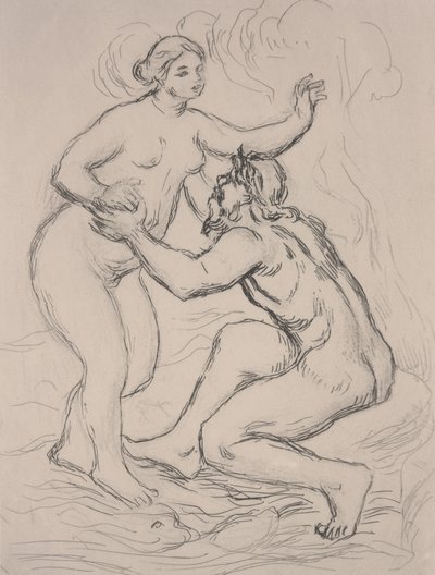 Rzeka Scamander, ok. 1900 (akwaforta) autorstwa Pierre Auguste Renoir