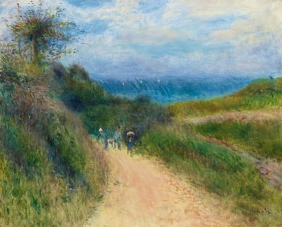 Droga do Bernaval, ok.1880 (olej na płótnie) autorstwa Pierre Auguste Renoir