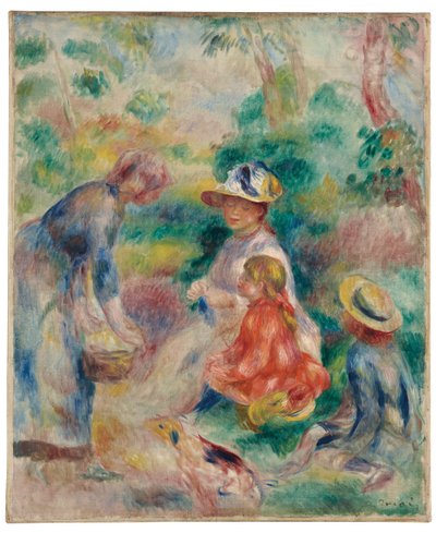 Sprzedawca jabłek, 1890 autorstwa Pierre Auguste Renoir