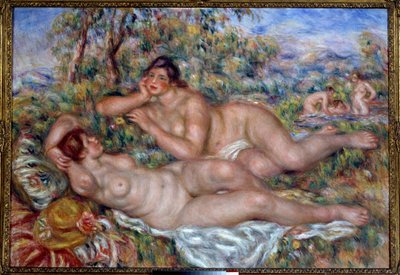 Kąpiących się. Obraz Pierre Auguste Renoir (1841-1919) autorstwa Pierre Auguste Renoir