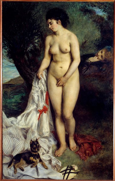 Kąpiący się gryf. Obraz Pierre Auguste Renoir (1841-1919) autorstwa Pierre Auguste Renoir