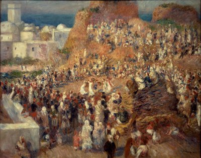 Meczet lub Festiwal Arabów w Algierze autorstwa Pierre Auguste Renoir
