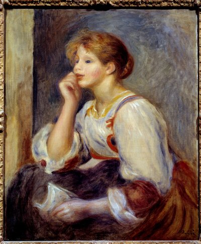 Kobieta ma list. Obraz Pierre Auguste Renoir (1841-1919) autorstwa Pierre Auguste Renoir