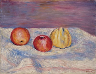 Dwa jabłka i pigwa; Dwa jabłka i pigwa, ok. 1900 autorstwa Pierre Auguste Renoir