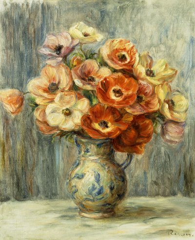 Wazon d"Zawilce, autorstwa Pierre Auguste Renoir