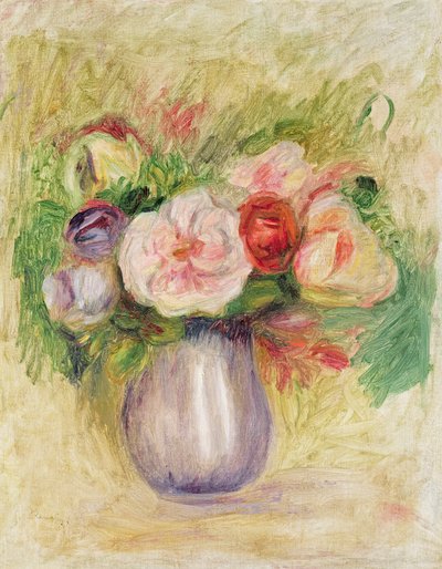 Wazon kwiatów autorstwa Pierre Auguste Renoir