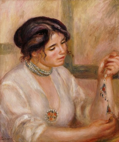 Kobieta z naszyjnikiem autorstwa Pierre-Auguste Renoir
