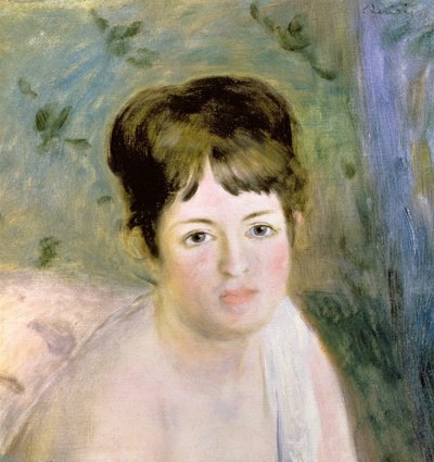Głowa kobiety, ok. 1876 r. autorstwa Pierre Auguste Renoir