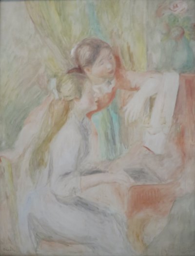 Młode dziewczyny przy fortepianie autorstwa Pierre Auguste Renoir