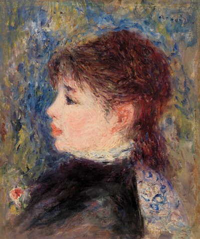 Młoda kobieta z różą autorstwa Pierre Auguste Renoir