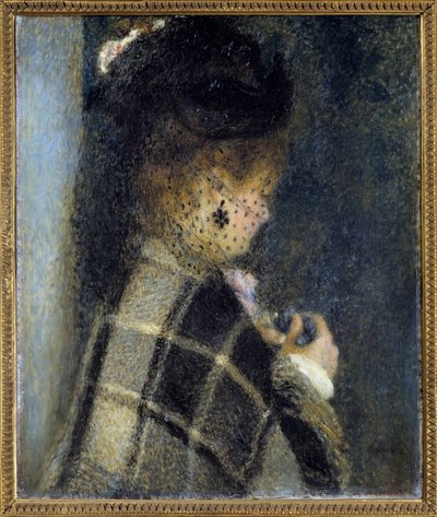 Młoda kobieta z welonem Obraz Pierre Auguste Renoir (1841-1919) ok. 1870 r. nd. 0,61x0,51 m Paryż, musee d